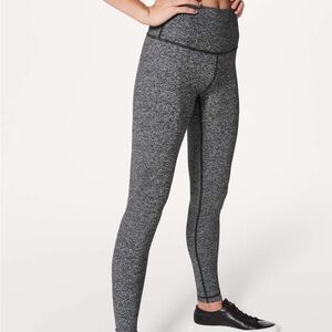 lululemon athletica Heathered Charcoal High-Rise Leggings